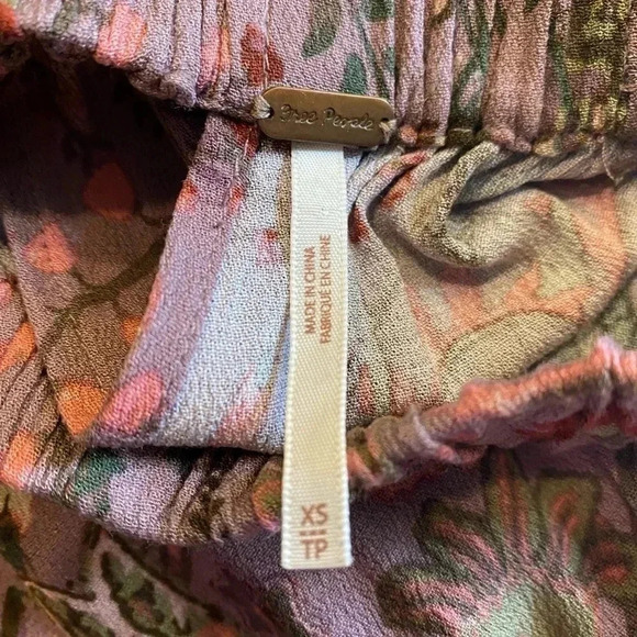 Free People Romper purple paisley boho - Picture 5 of 5